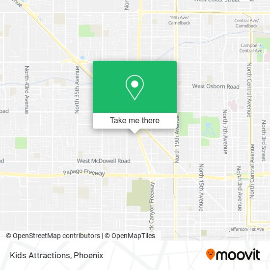 Kids Attractions map