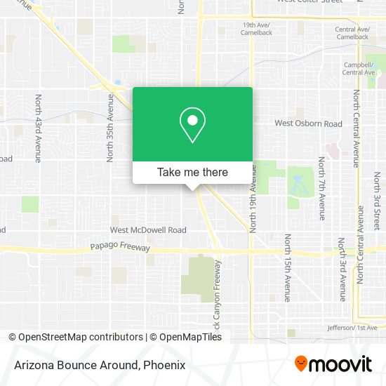 Arizona Bounce Around map