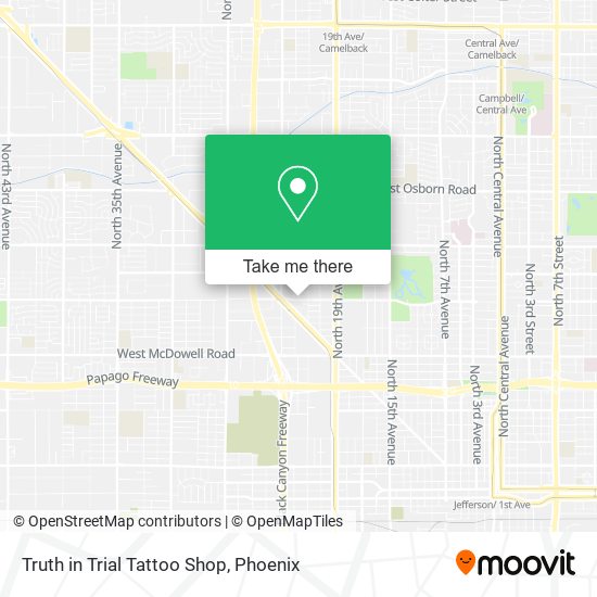 Truth in Trial Tattoo Shop map