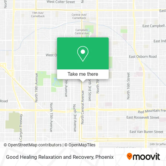 Good Healing Relaxation and Recovery map