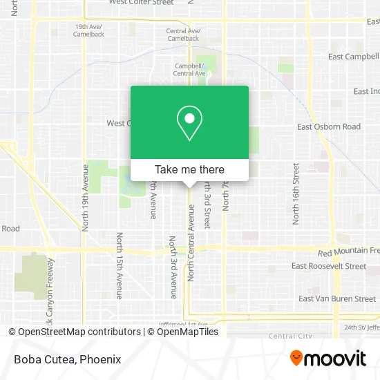 Boba Cutea map