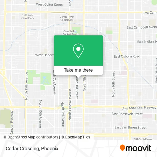 Cedar Crossing map