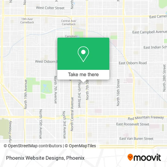 Phoenix Website Designs map