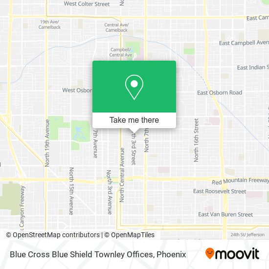 Mapa de Blue Cross Blue Shield Townley Offices