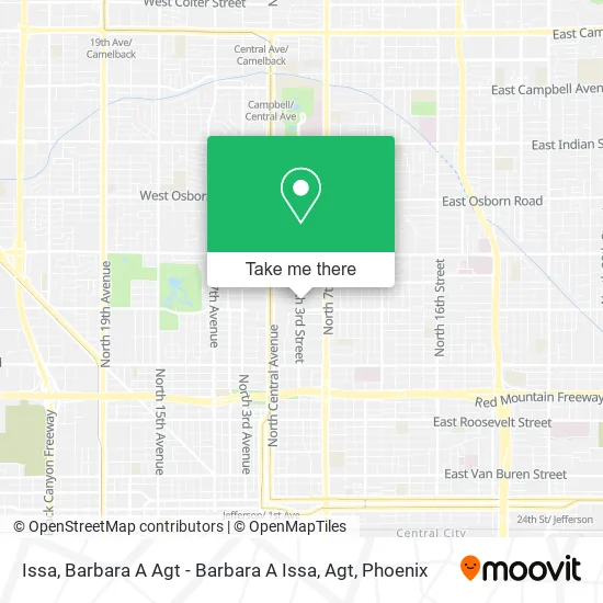 Issa, Barbara A Agt - Barbara A Issa, Agt map