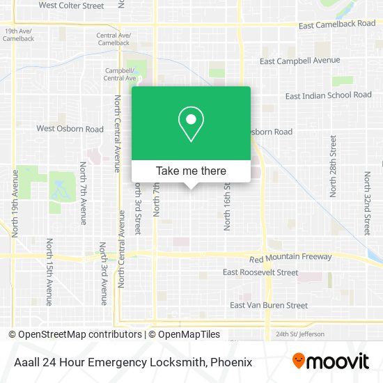 Mapa de Aaall 24 Hour Emergency Locksmith