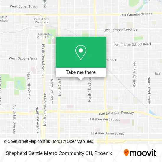 Shepherd Gentle Metro Community CH map