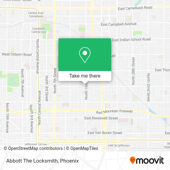 Abbott The Locksmith map