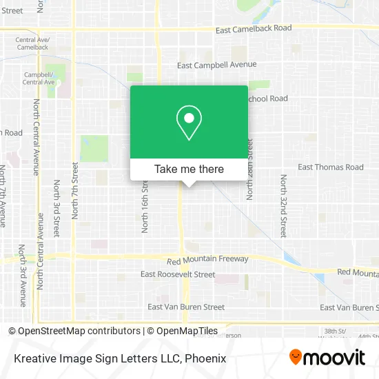 Kreative Image Sign Letters LLC map