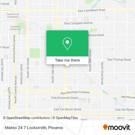 Mateo 24 7 Locksmith map