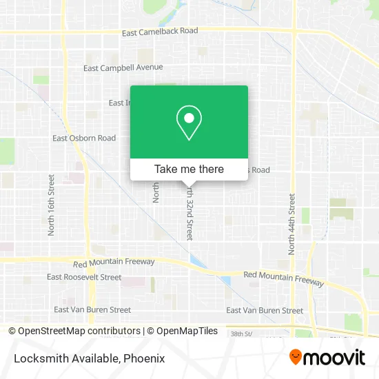 Locksmith Available map