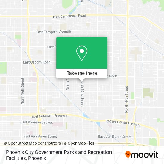 Mapa de Phoenix City Government Parks and Recreation Facilities