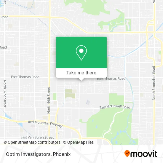 Optim Investigators map
