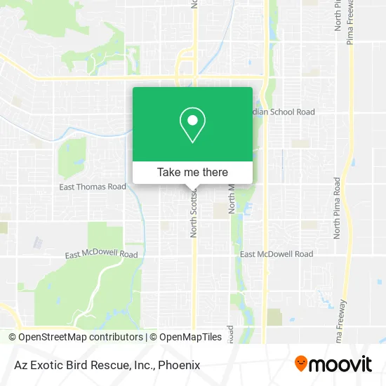 Az Exotic Bird Rescue, Inc. map