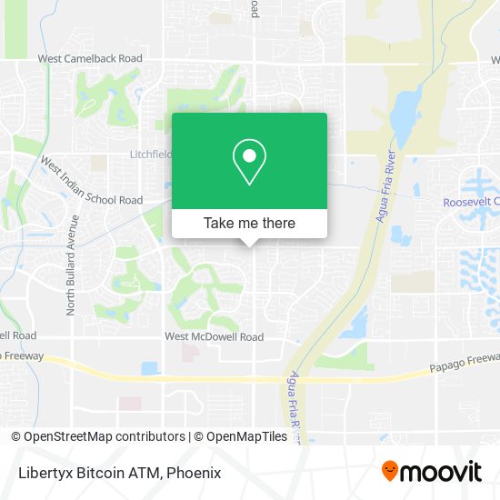 Mapa de Libertyx Bitcoin ATM