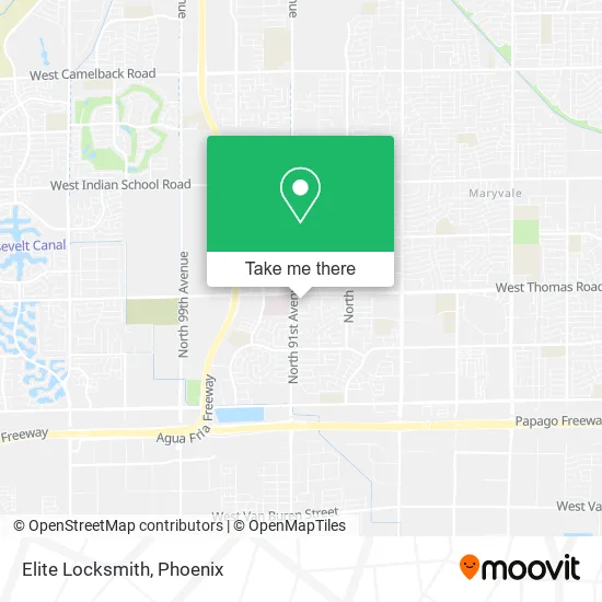 Elite Locksmith map