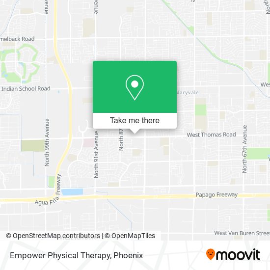 Empower Physical Therapy map