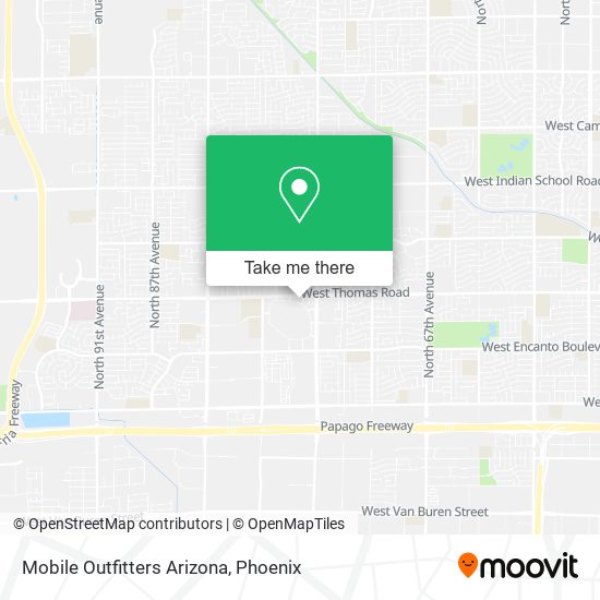 Mobile Outfitters Arizona map