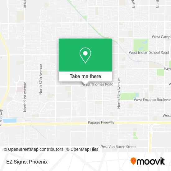 EZ Signs map