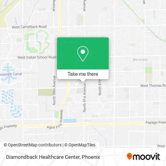 Diamondback Healthcare Center map