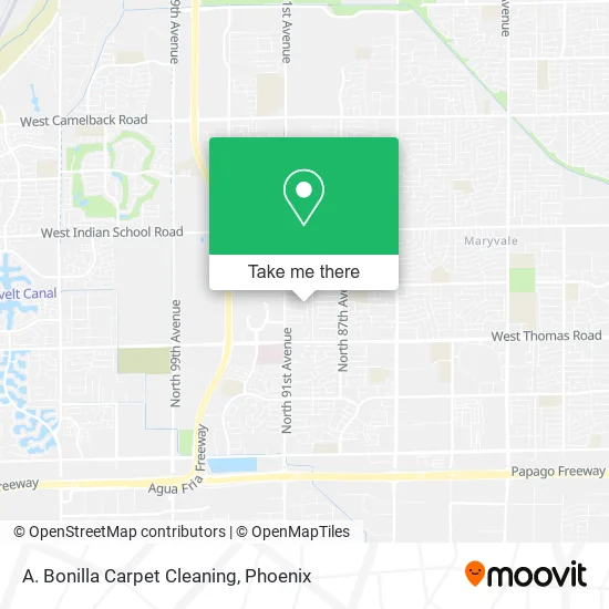 A. Bonilla Carpet Cleaning map