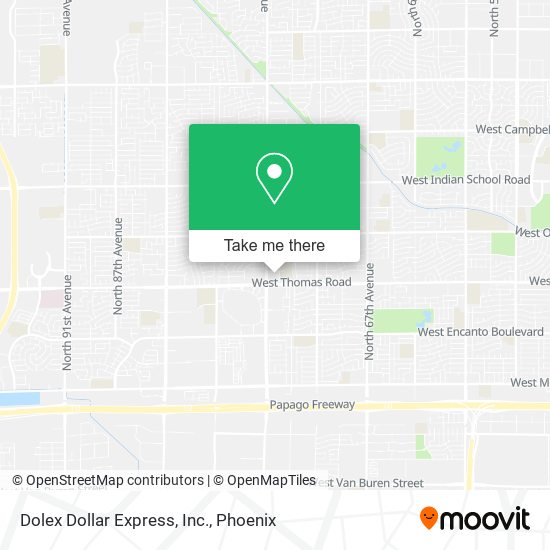 Dolex Dollar Express, Inc. map