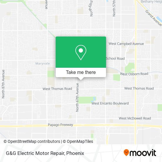 G&G Electric Motor Repair map