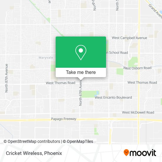 Cricket Wireless map