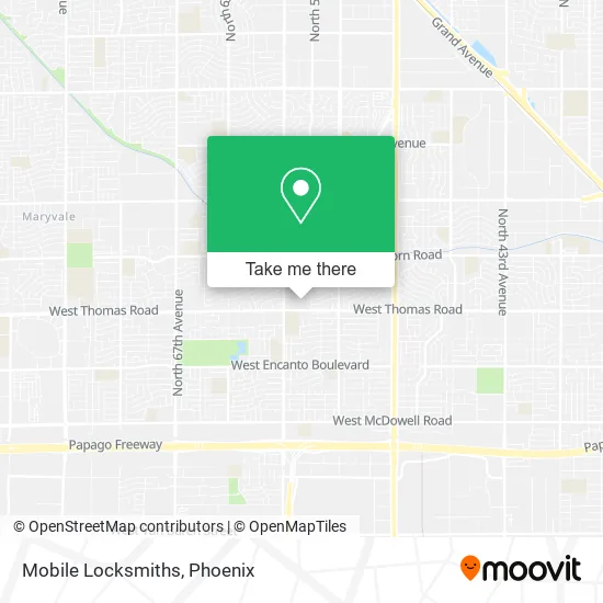 Mobile Locksmiths map