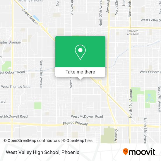 West Valley High School map