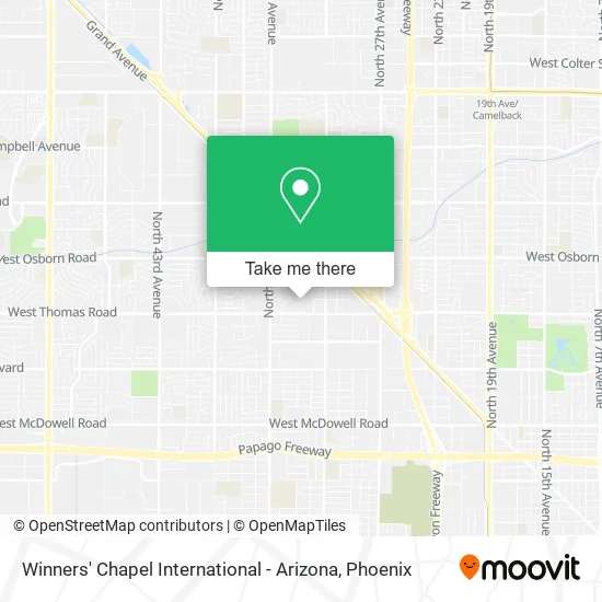 Winners' Chapel International - Arizona map