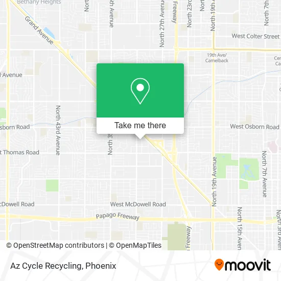 Az Cycle Recycling map