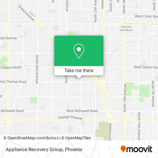 Appliance Recovery Group map