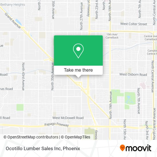 Ocotillo Lumber Sales Inc map