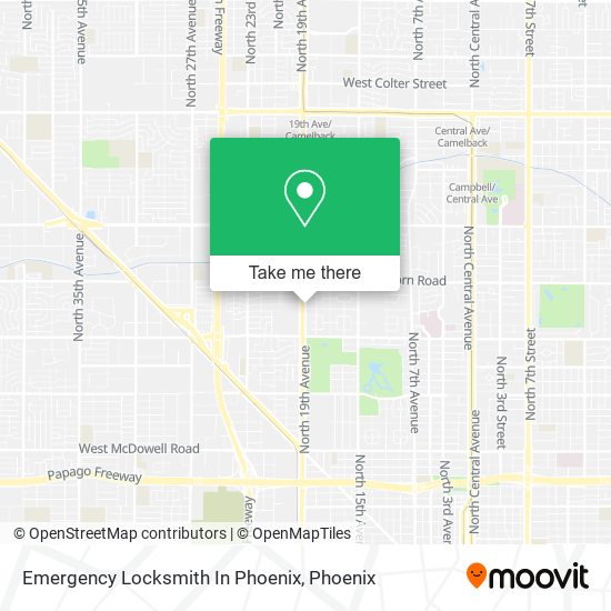 Mapa de Emergency Locksmith In Phoenix