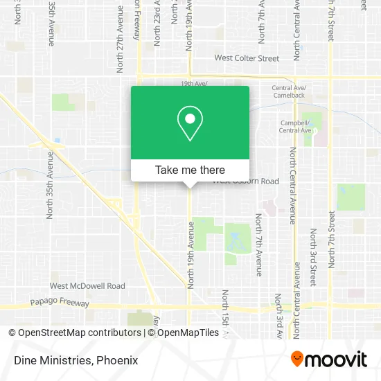 Mapa de Dine Ministries