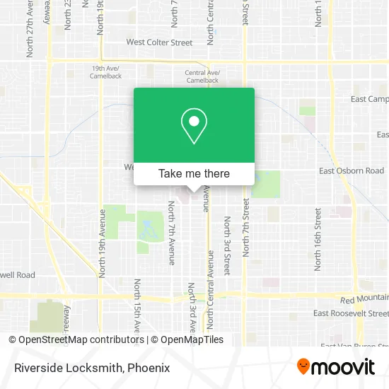 Riverside Locksmith map