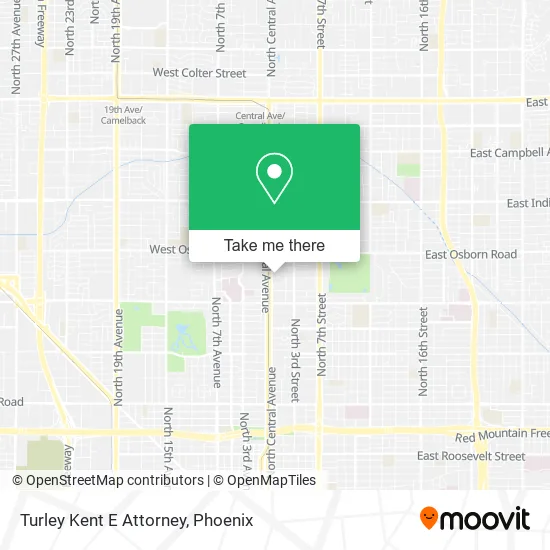 Turley Kent E Attorney map
