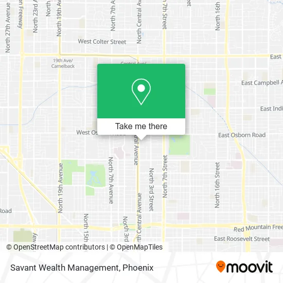 Savant Wealth Management map