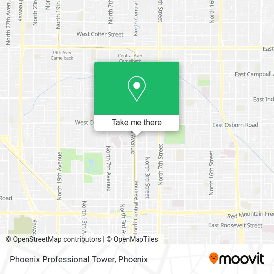Phoenix Professional Tower map