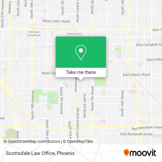 Mapa de Scottsdale Law Office