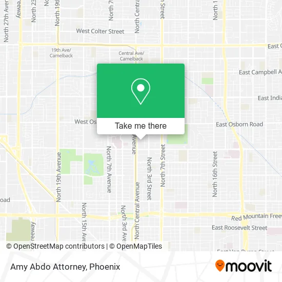 Amy Abdo Attorney map
