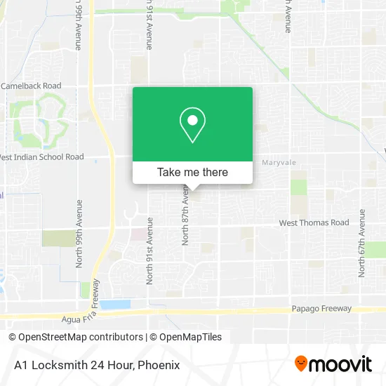 A1 Locksmith 24 Hour map