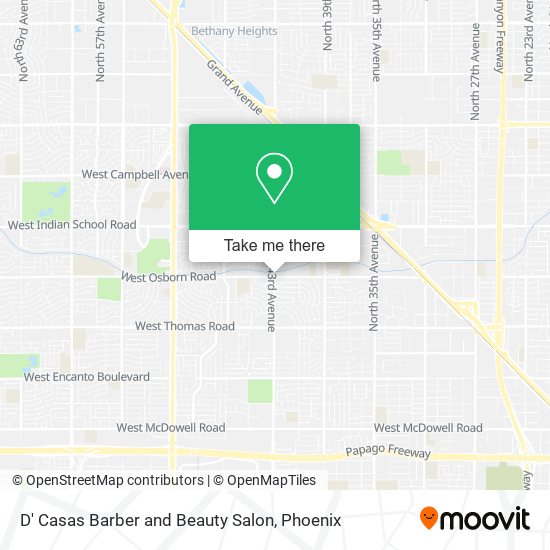 D' Casas Barber and Beauty Salon map