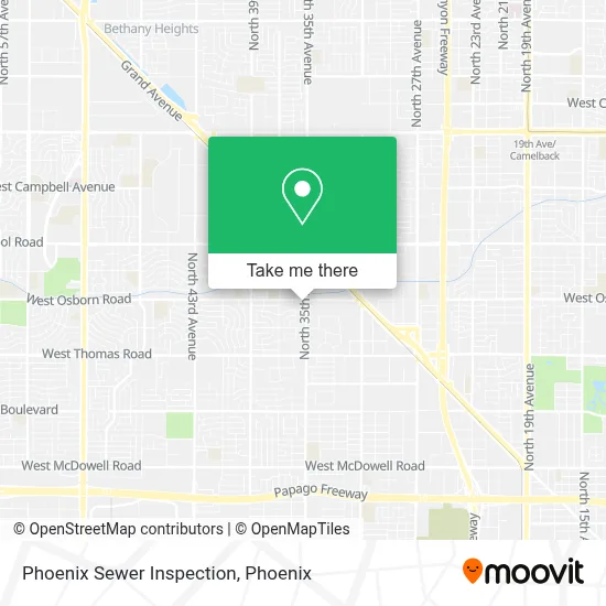 Phoenix Sewer Inspection map