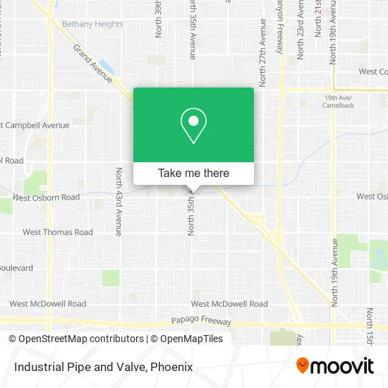 Mapa de Industrial Pipe and Valve