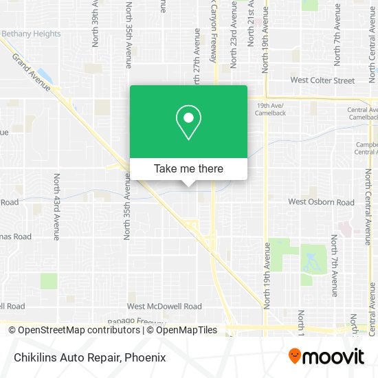 Chikilins Auto Repair map