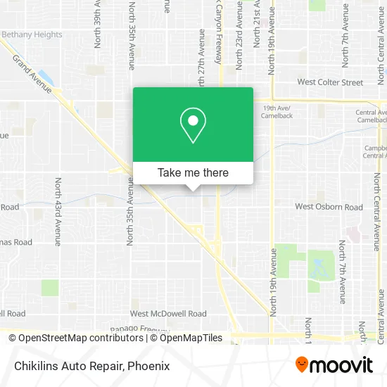 Chikilins Auto Repair map