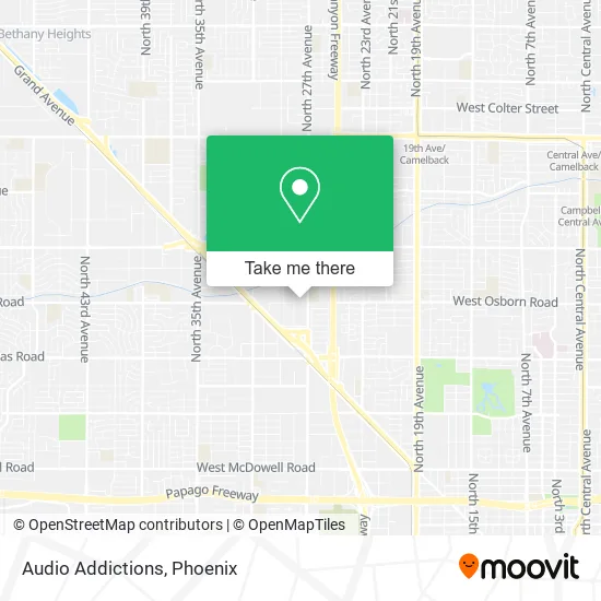 Audio Addictions map