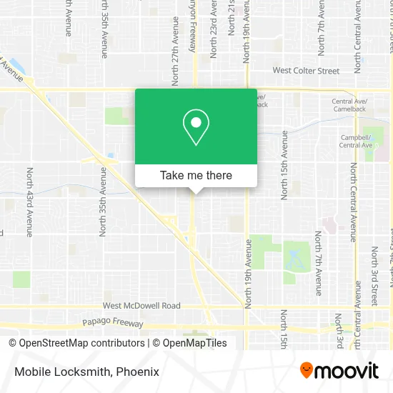 Mobile Locksmith map